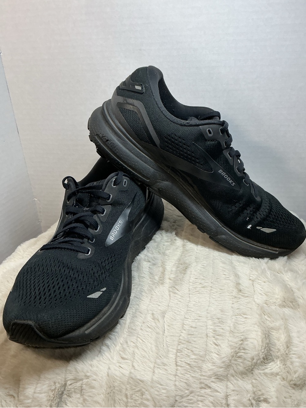 KBrooks Ghost 15 Men’s Size 9.5 2E Wide Black Running Shoes 1103932E020